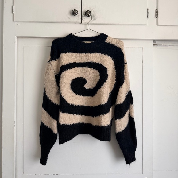 Paloma Wool Sweaters - Paloma Wool Twister Sweater - Black/White